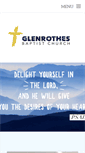 Mobile Screenshot of glenrothesbaptistchurch.org.uk